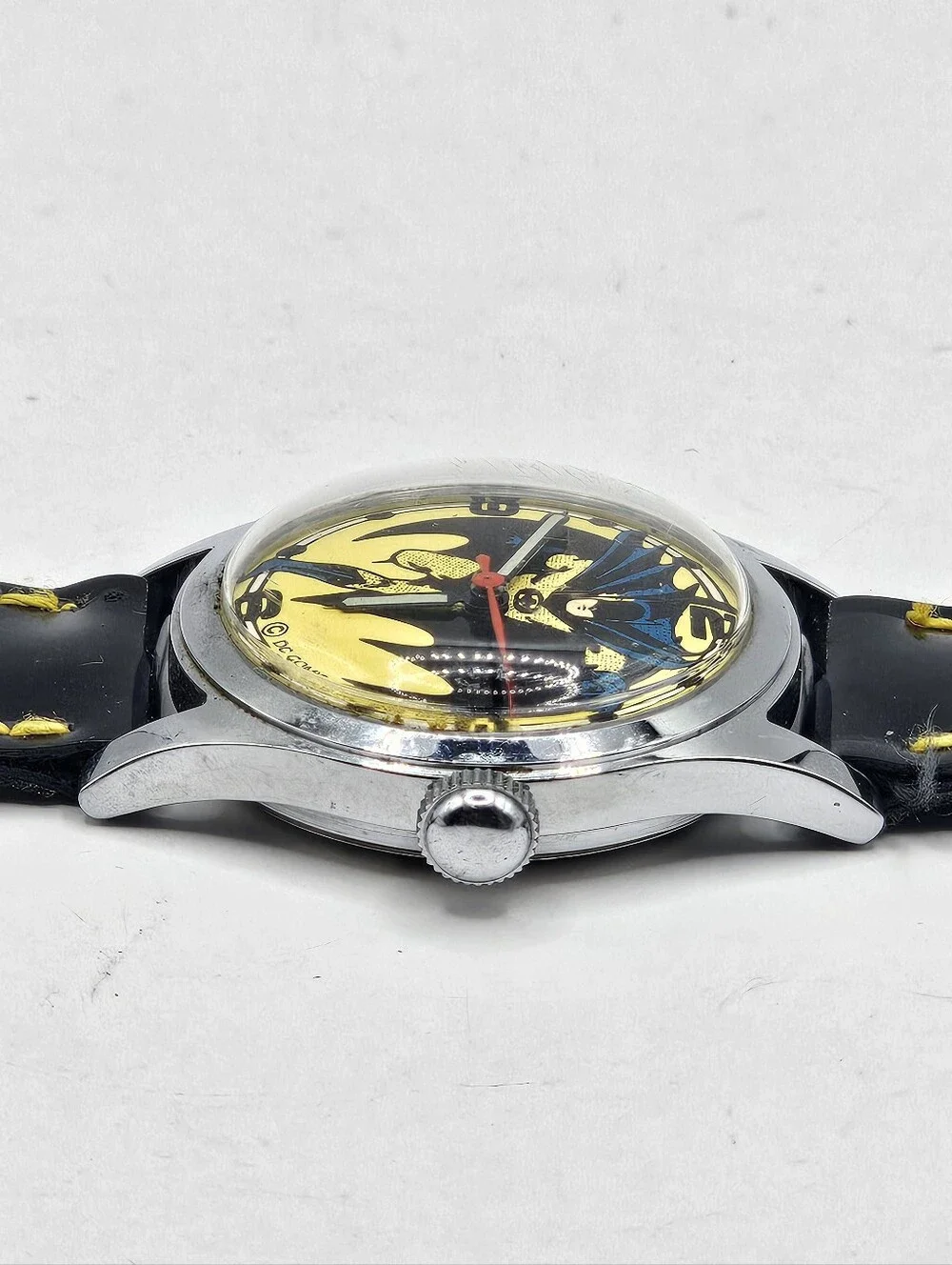 1978 Batman DC Comics Manually Wound Wristwatch Running